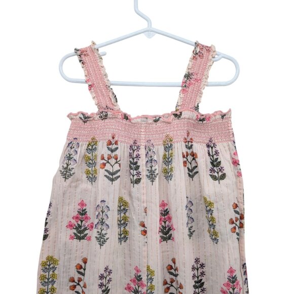 Pink Chicken Eleven Jumper Jumpsuit Girls Pink Floral Metallic Sleeveless Sz 10Y - Picture 3 of 8